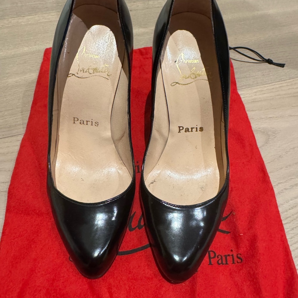 Christian Louboutin Black Patent Leather Heels